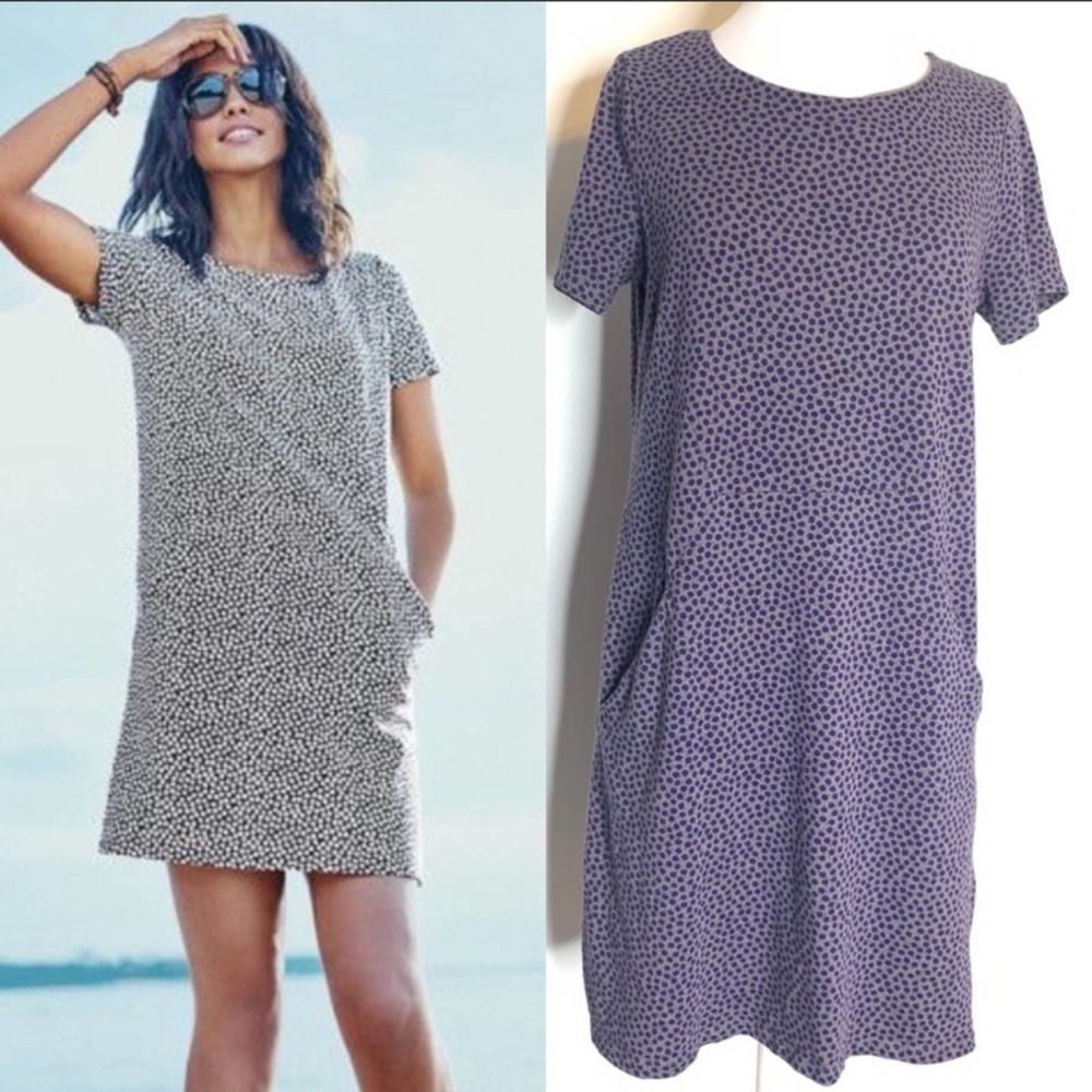 Boden Black and White Mini Dress
